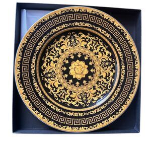 NEW VERSACE Rosenthal Floralia Gold Porcelain Wall‎ Plate